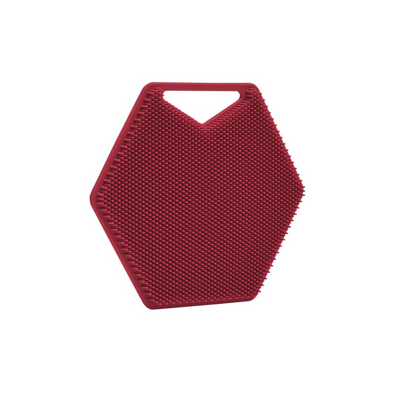 Tooletries - Body Scrubber - Silicone Exfoliating Scrubber - Bathroom & Shower Accessories for Men  Travel Essentials for Men - Durable & Long Lasting Body Wash Scrubber for Men - Burgundy - Image 2